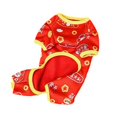 thumbnail image 2 of Guiexla Pet Clothes Chinese New Year Dog Costume Cartoon Pattern Comfortable Warm Pet Jumpsuit for Festive Decor, 2 of 7