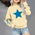 thumbnail image 3 of MeetoTime Kids Long Sleeved Sweatshirt Star Printed Round Neck Top for Baby Boys Girls 1-12 Years, 3 of 4