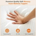 thumbnail image 4 of Nextay Full Size Memory Foam Mattress Topper with Cooling Cover, 2 Inch Firm & Supportive Bed Topper for Back Pain Relief, CertiPUR US Certified, 4 of 8