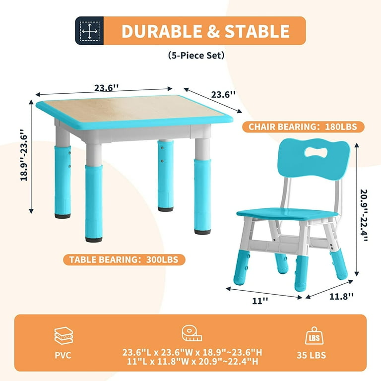 Height of kids table new arrivals