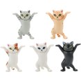 thumbnail image 1 of piezas de soporte de papelería para gatos, soporte para bolígrafos bailarines, soporte para bolígrafos con forma de gato bailarín, 1 of 5