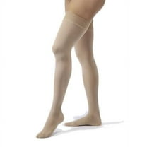 Jobst Opaque 20-30 Closed Toe Thigh High Compression Stockings w/Dot Band Natural Xlarge