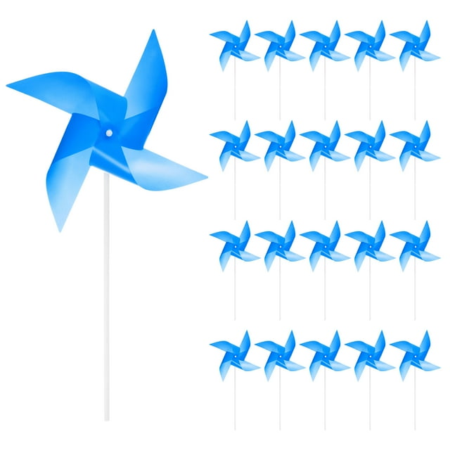 Molinos de viento para el jardín Unique Bargains 50pcs 15.7' x 9.1' Azul oscuro