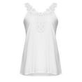 thumbnail image 5 of Female Tank Top for Women Workout Built in Bra Long Tank Tops for Women Plus Size Tank Top for Women Loose fit Shirt for Women Dressy Casual Summer Lace Strap Sleeveless Blouses V Neck Tops Vest S, 5 of 6