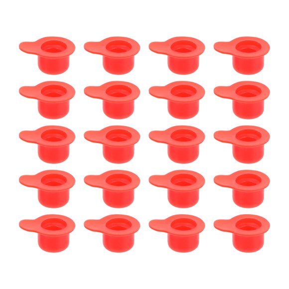 AURARMLET 200Ud Tapones De Goma En Rojo Para Orificios De Con Simple Y Uso Conveniente