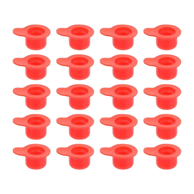 AURARMLET 200Ud Tapones De Goma En Rojo Para Orificios De Con Simple Y Uso Conveniente