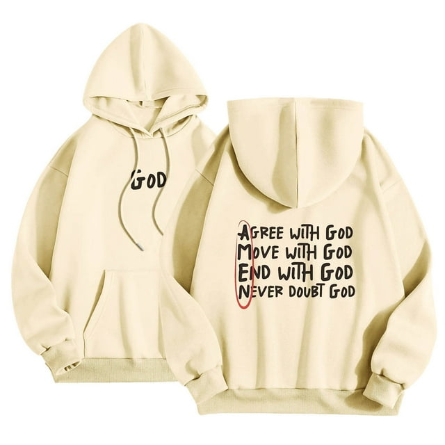 WEAIXIMIUNG Sweatshirts pour Femmes Col Rond Automne Hiver Hoodie Col Couleur Unie Imprimé Manches Longues Pull Sweatshirt