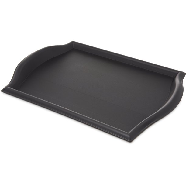 Carlisle 1217BT03 Bistro Plastic Café Tray, 12" X 17", Black 17 inches
