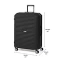 thumbnail image 5 of iFLY Venture 2-Piece Expandable Hardside Spinner Luggage Set , 20" Carry-on and 28" Checked Luggage, Black, 5 of 7