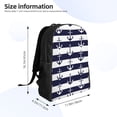 thumbnail image 4 of Haiem Anchors Backpack - Stylish and Durable 15-inch Laptop Backpack with Waterproof Oxford Fabric, 4 of 8