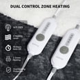 thumbnail image 2 of Ourlova Queen Size Electric Blanket with Dual Controls Queen Heated Blanket Velvet Soft Heating Blankets 4 Heat Settings and 10H Auto Off Machine Washable ETL Certified 84x90 Inch Dark Grey, 2 of 8