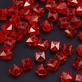 thumbnail image 4 of Acrylic Beads 950Pcs Red Transparent Square for Diy Crafts Jewelry Making, 4 of 8