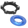 thumbnail image 4 of Cycling Disc Brake Adapter,High Strength Aluminum Alloy 6 Bolts Center Lock Adapter Disc Brake Rotor Conversion  Cycling Accessory, 4 of 7