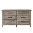 Better Homes & Gardens Modern Farmhouse 6 Drawer Dresser, Rustic Gray