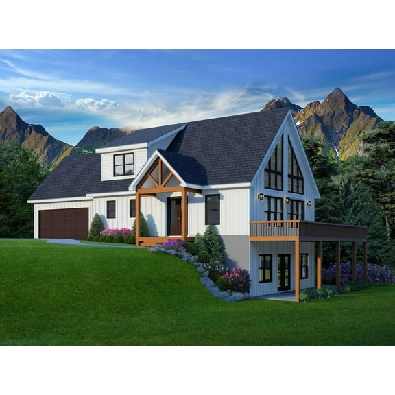 763-13841: Traditional Country 3 Bed, 4 Bath Luxury Home Plan, 3173 Sq Ft: Full Blueprints with License to Build by Home Plan Marketplace - Lesuto