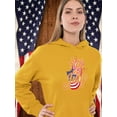 thumbnail image 2 of 4Th Of July Flag Spray Hoodie Women -Image by Shutterstock, Female Small, 2 of 4