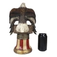 thumbnail image 5 of Independence Day American Glorious Bald Eagle Perching On Liberty Bell Figurine, 5 of 5