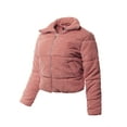 thumbnail image 2 of A2Y Women's Corduroy High Neck Quilted Puffer Jacket Mauve 2XL, 2 of 3