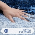 thumbnail image 4 of Luxury Bathroom Rug Mat, Extra Soft and Absorbent Bath Rugs, Non-Slip Plush Shaggy Bath Carpet, Machine Wash Dry, Bath Mats for Bathroom Floor, Tub and Shower, 24x16, Navy, 4 of 6