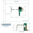 thumbnail image 3 of Backyard Discovery Lakewood Cedar Wood Swing Set, Slide, Clubhouse, Playhouse, Snack Bar, 3 of 10
