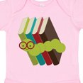 thumbnail image 4 of Inktastic Bookworm Books Reading Boys or Girls Baby Bodysuit, 4 of 5