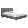 thumbnail image 1 of Mr. Kate Daphne Upholstered Bed, Full, Light Gray Velvet, 1 of 9