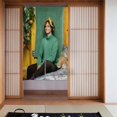 thumbnail image 2 of Cortina para puerta de Matthew Gray Gubler, cortina opaca con estampado de patrón para ventana, cortina divisoria de ambientes, tapiz para decoración del hogar, 34" de ancho x 56" de largo, 2 of 7
