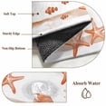 thumbnail image 5 of Orange Sea Star Front Door Rugs 2x3 ft Summer Beach Fish Shell Sea Stars Orange Stripes Small Rug for Entryway Non Slip Washable Bathroom Door Mat Absorbent Floor Mat for Indoor Entrance, 5 of 9