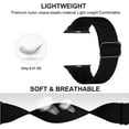 thumbnail image 2 of Adjustable Nylon Strap+Case For Apple Watch Band 45mm 41mm 44mm 40mm 42mm 38mm,Solo Loop Nylon Women Men Wristbands Straps +screen protector series 7 6 5 4 3 2 1 SE, 2 of 6