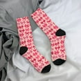 thumbnail image 5 of KLL pink ribbon bows Print Cool Socks Men's Women's Crew Socks Funny Crazy Novelty Stockings, 5 of 6