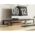 thumbnail image 1 of LNGOOR 1pc Monitor Stand 30cm/11.8inch Laptop Monitor Stand Computer/PC Printer Desktop Stand Wooden Computer Desk Monitor Stand With Storage Desktop Booster Stand For Home And Office Use, 1 of 7
