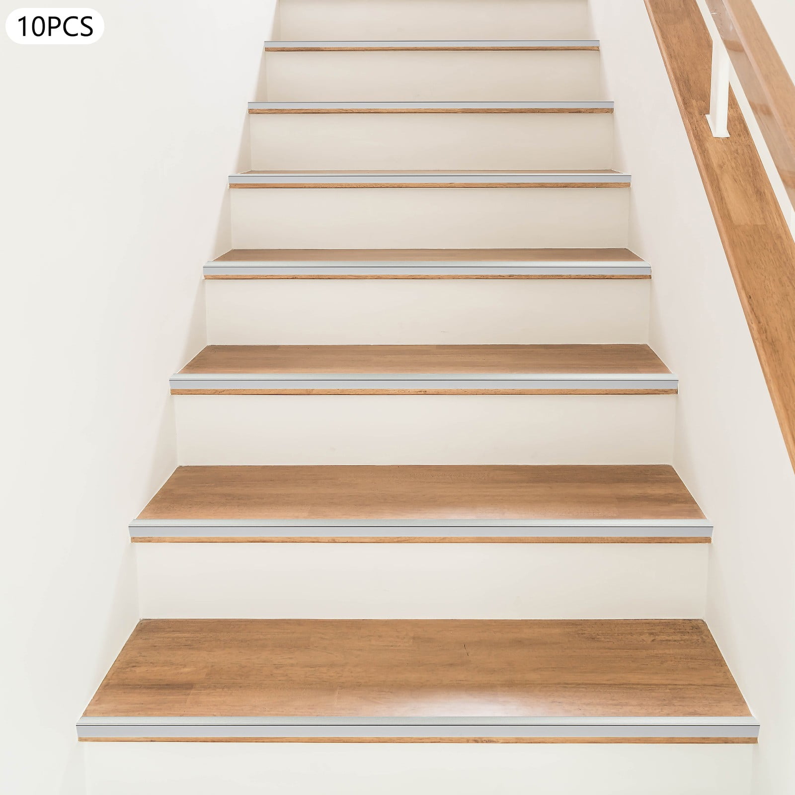 Stair Edge Protector, Stair Corner Trim Strips, Step Edge Trim for Schools, Daycare Centers, Kindergartens, Hospitals, Shopping Centers (35.43*1.18*0.79 in)
