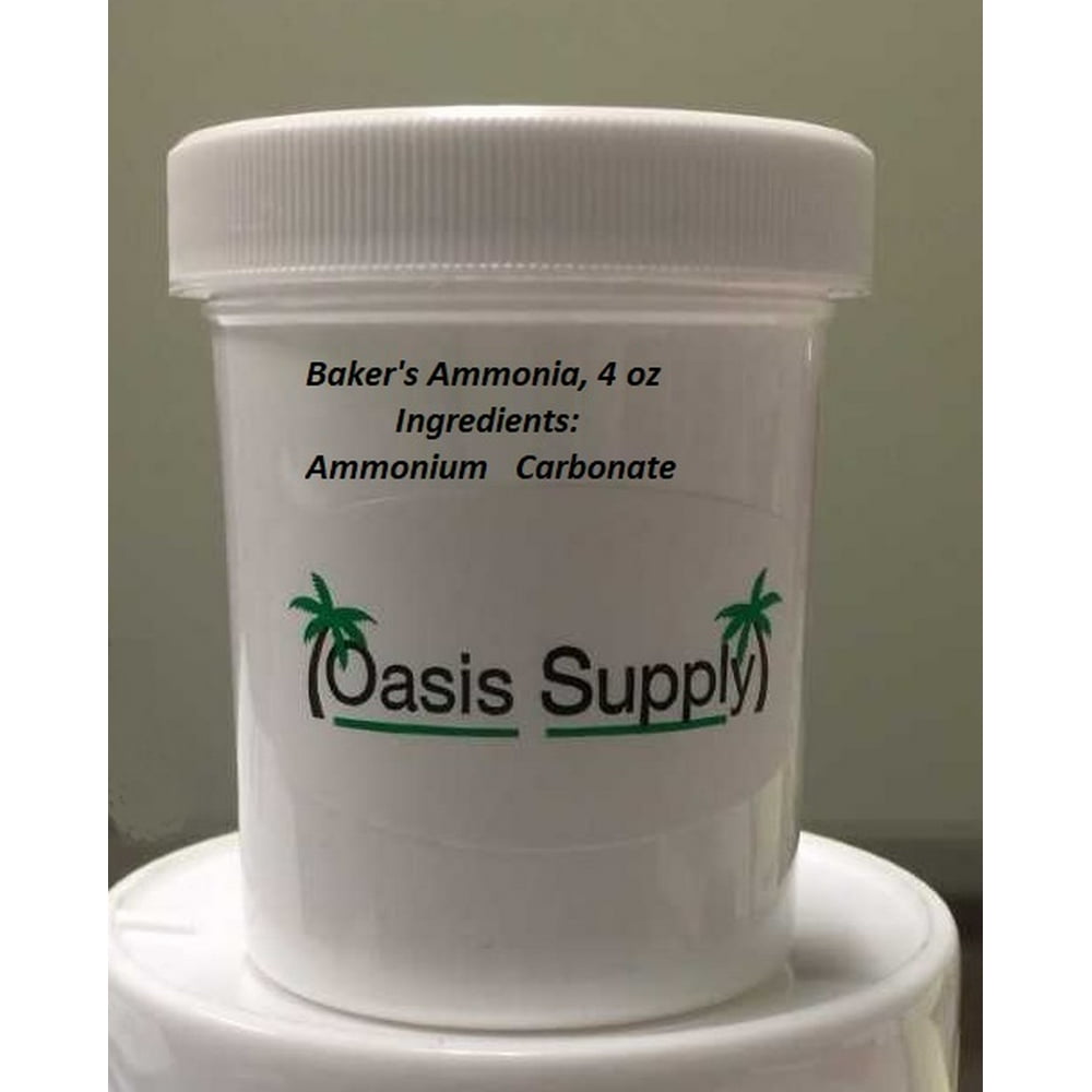 Oasis Supply Baker's Ammonia (Ammonium Carbonate) 4 oz jar Walmart