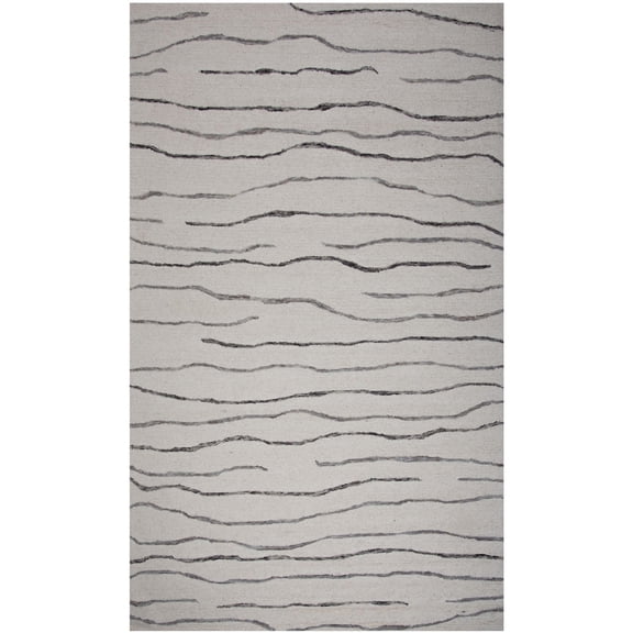 Rizzy Rugs Bixby Area Rug BX07IV Modern Gray, 7' 9" x 9' 9", Ivory
