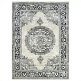 thumbnail image 2 of HR Traditional Rug for Living Room Antiqued Oriental Champaign & Black Area Rug 8x10 Boho Dcor Rugs for Bedroom, 2 of 7