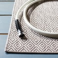 thumbnail image 5 of Safavieh Courtyard Mitre Geometric Indoor/Outdoor Area Rug, Beige, 6'7" x 6'7" Square, 5 of 14