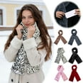 thumbnail image 3 of Winter Neck Warmer - Pull-Through Scarf with Hidden Zipper Pocket,	Warm Elegant Winter Accessory, 3 of 5