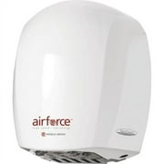 World Dryer Airforce High-Speed Hand Dryer 8.9" Width x 6.5" Depth x 10.7" Height - 1 Each - White - Aluminum
