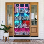 Real Ghostbusters Door Cover Decorated Banner Tapestry Home Decoration Holiday Party Supplies Door Banner Porch Sign Banner 72.8 x 35.4 Inch