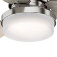 thumbnail image 2 of Hunter 44 inch Indoor Ceiling Fan with LED Light and Remote Control - Standard Mount Ceiling Fan, 3 Blades, For Bedroom, Living Room, or Kitchen - Sentinel 50394, Brushed Nickel, 2 of 15