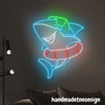 thumbnail image 3 of Handmadetneonsign Cute Shark Neon Wall Sign, Shark Wall Art Decor, Home Wall Decor, Kids Room 58380, 3 of 5