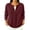 31#Wine, variant on Waffle Knit Full Zip Jacket for Women Long Sleeve Loose Fit Front Pockets Knit Outerwear Casual Lightweight Jacket Spring Fall