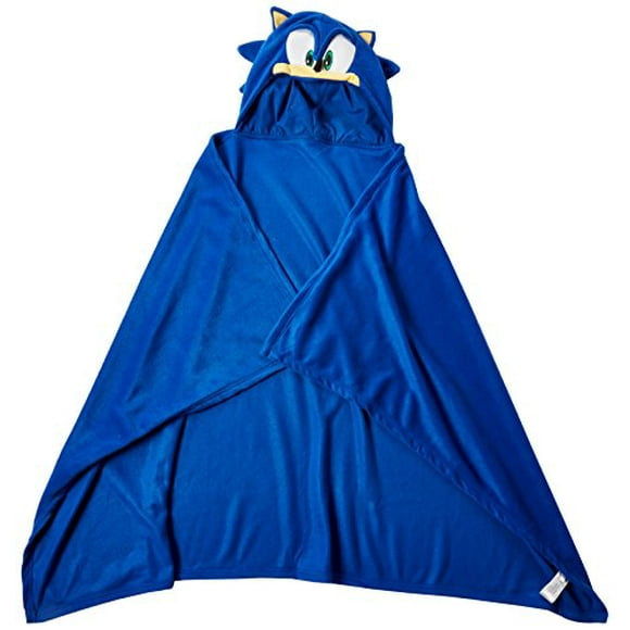Great Eastern Sonic The Hedgehog GE-34020 Sonic Couverture à Capuchon Tête 57 Pouces x 41 Pouces