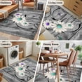 thumbnail image 6 of Rectangle Area Rug 3x5ft,Farm Daisy Shabby Wood Grain Washable Carpet Non-Slip Runner Accent Rugs Indoor Floor Mat for Bedroom Living Room Decor,Vintage Flower Plant Butterfly, 6 of 9