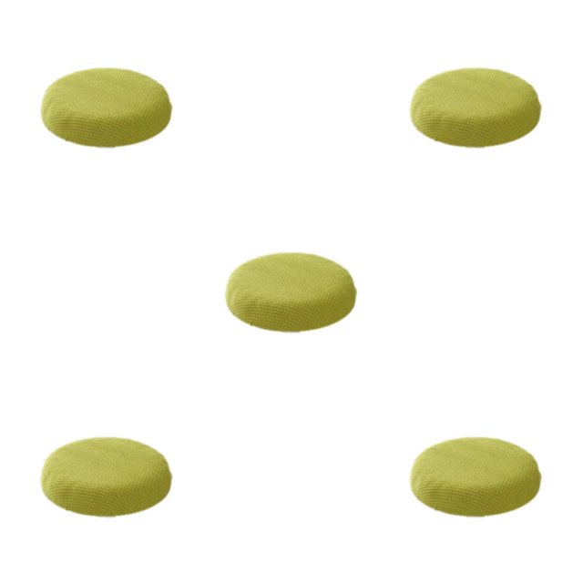 relayinert Coussin Rond Légèrement Imperméable pour Détente Housses de Siège Imperméables Vert Jaune 5ensemble