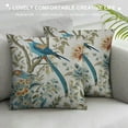 thumbnail image 3 of ONETECH Japanese Throw Pillow Covers Ink Chinese Traditional Blue Outdoor Pillows Blue Birds Flowers Pillow Covers Asian Style Cushion Cover for Bedroom Couch Bed Living Room Sofa Chair, 3 of 5