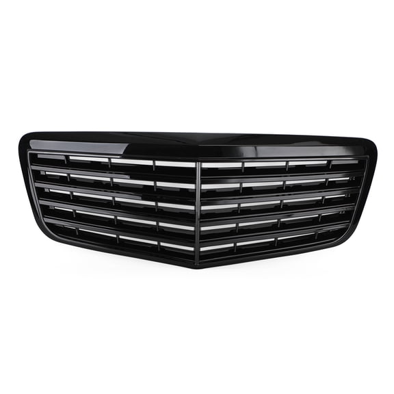 Front Bumper Grille Grill Fit For Mercedes Benz W211 E350 500 07-09 Gloss Black