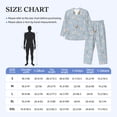 thumbnail image 4 of Daiia Funny Chicken for Men's Long-Sleeved Pajama Set – Soft & Comfortable Sleepwear Button-Up Pajamas Cozy Lounge Wear-XX-Large, 4 of 7