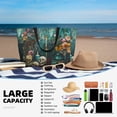 thumbnail image 5 of Balery Baroque Floral Still Life Beach Travel Bag - Water-Resistant, Large Capacity Lightweight Tote with 7 Pockets for Women and Men - Perfect for Beach, Pool, Gym, and Travel, 5 of 7