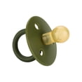 thumbnail image 2 of Itzy Ritzy Natural Rubber Pacifiers Set of 2 – Natural Rubber Newborn Pacifiers with Cherry-Shaped Nipple & Large Air Holes for Added Safety; Set of 2 in Camo & Midnight, Ages 0 – 6 Months, 2 of 8